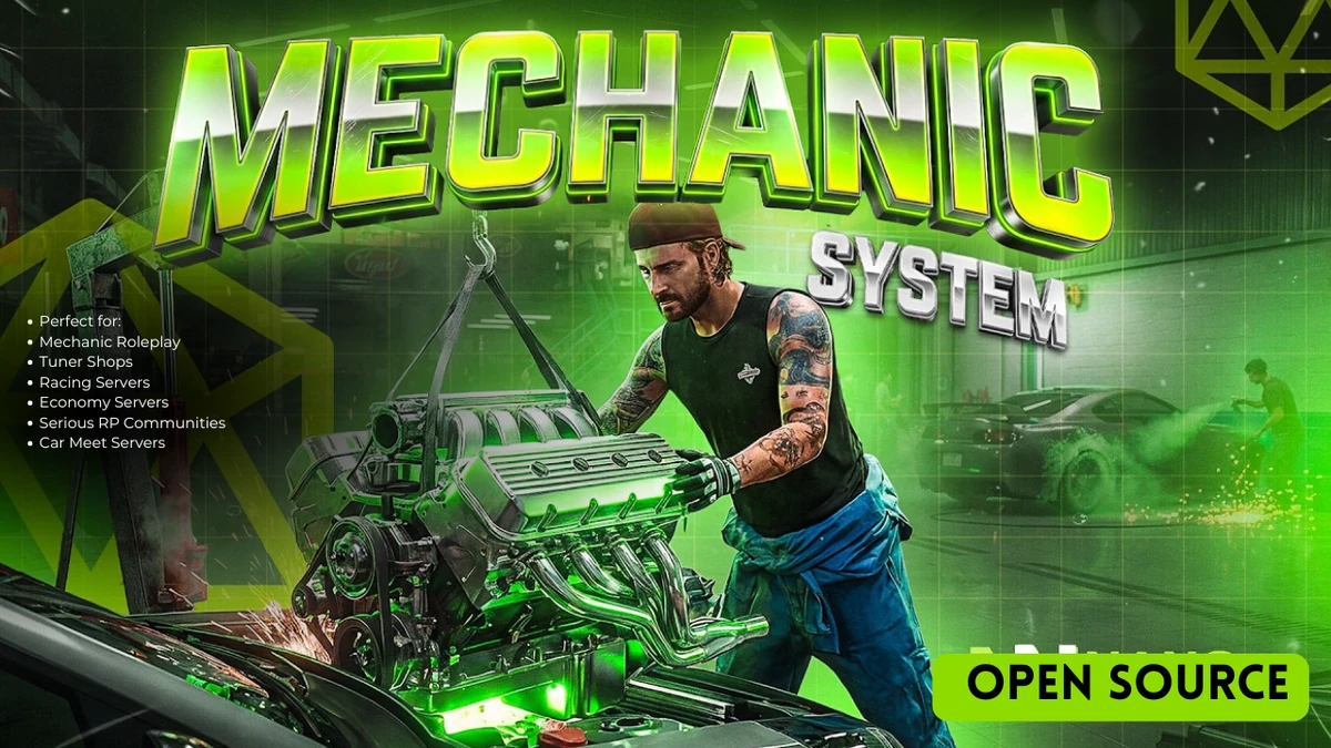 Mechanic System | Open Source | Advanced Vehicle Customization & Repair System